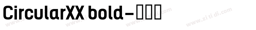 CircularXX bold字体转换